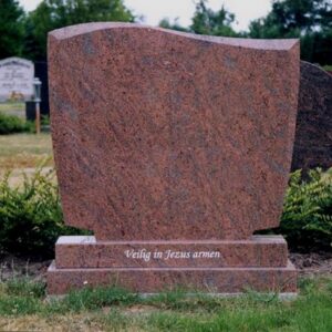 grafsteen van multicolour red graniet
