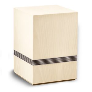 houten urn wit, urn 51