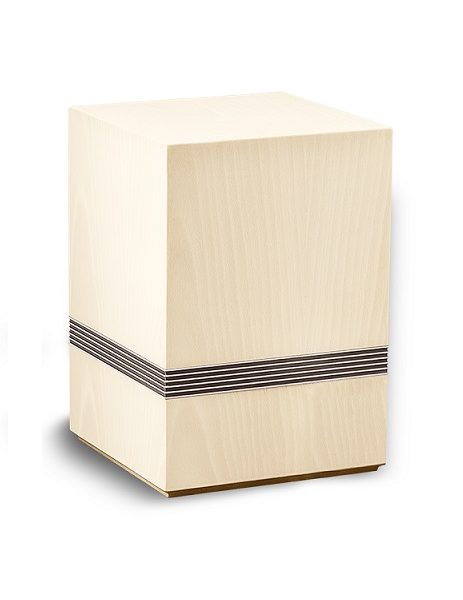 houten urn wit, urn 51