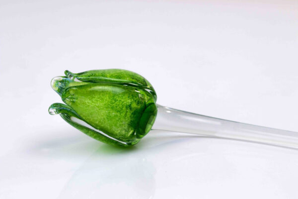 glazen tulp groen