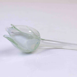 tulp glas wit 50 cm