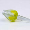 Glazen tulp (geel-wit)