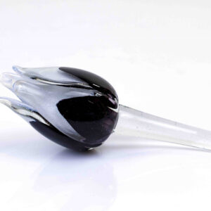 glazen tulp zwart wit