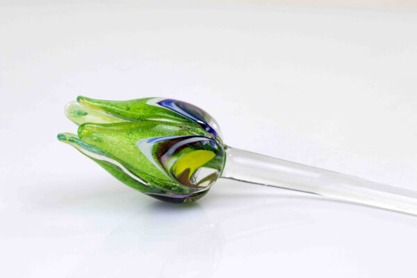 glazen tulp mc groen