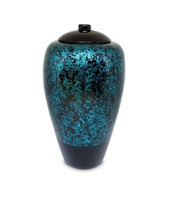 bamboe urn blauw